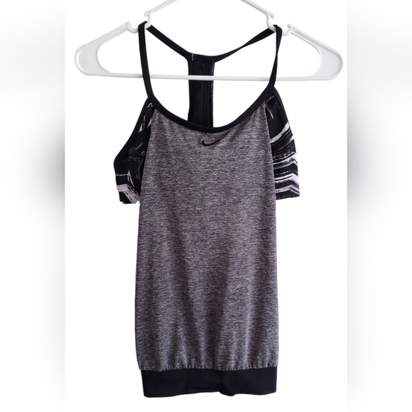Nike 2 in 1 Tank Top w Built in Sports Bra - Picture 1 of 5